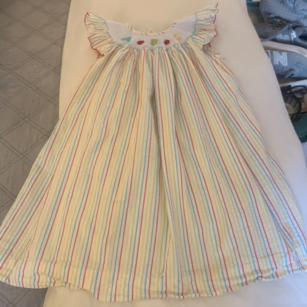Southern Smocked Company ABC School Dress - size 6
